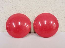 Vintage Ohrclips Clips Ohrschmuck Pink 60er 70er 80er Jahre