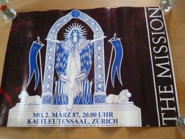 THE MISSION - Konzert Plakat - Kaufleutensaal Zürich 1987