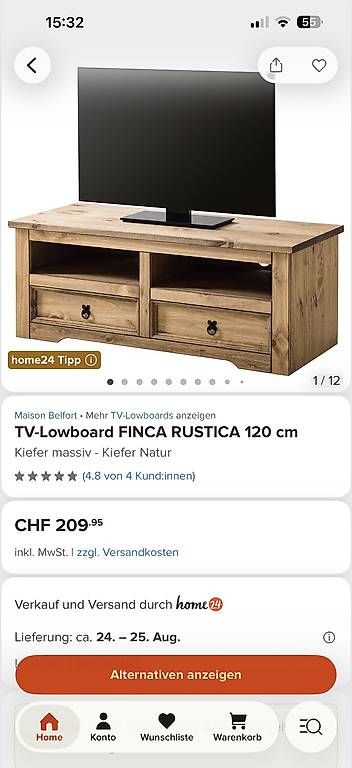 Meubles TV: TV Lowboard – D'occasion à Rossrüti par Nure61