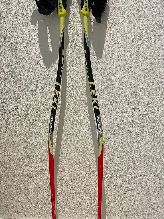 Leki Bastoncini da sci: Leki RS Stöcke gebogen mit Trigger System – Usato da Davos Wolfgang venduto da ClaLietha