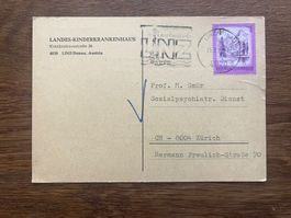 Alte Ansichtskarte Landes-Kinderkrankenhaus Linz, A, 1972