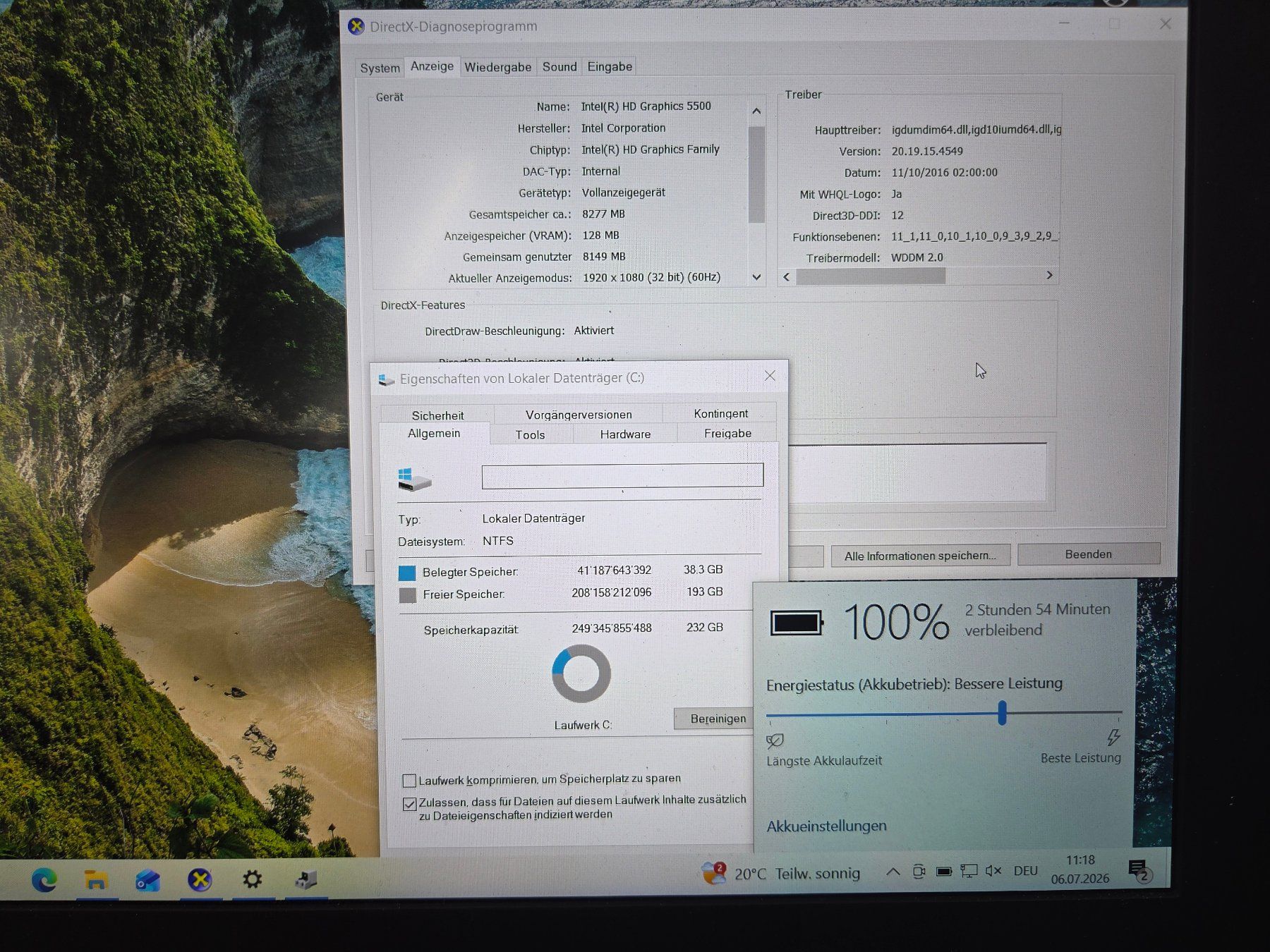 Acer Notebook: 15.7" Acer Aspire Notebook, 250GB SSD  ***PORTOFREI*** – Usato da Landquart venduto da Chrigi88 7