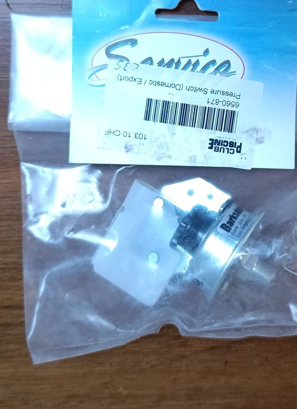 Tutti gli attrezzi: Brand New Barst Pressure Switch - Domestic/Export – Nuovo e nell'imballaggio originale da Diepoldsau venduto da Kevinstaedler 1