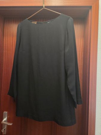 Tunica nera Ann Taylor in seta 100%, tg.14,