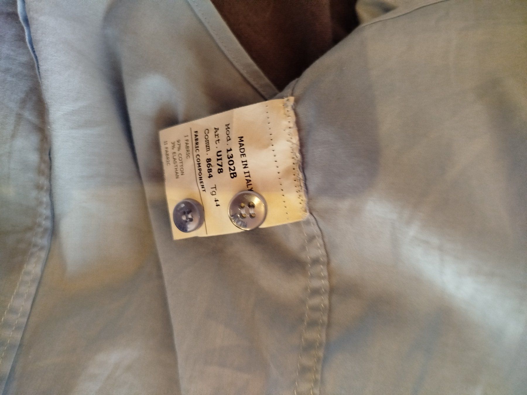 Camicie: Camicia uomo Alviero Martini 1a Classe celeste cotone M – Usato da St. Gallen venduto da bar_z5zd 6