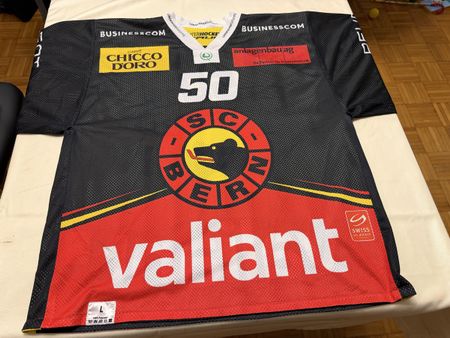 SC Bern Gameworntrikot Junioren Nummer 50 Grösse L
