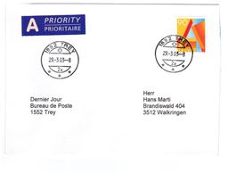 Letztagsbrief: Schliessung Poststelle 1552 TREY