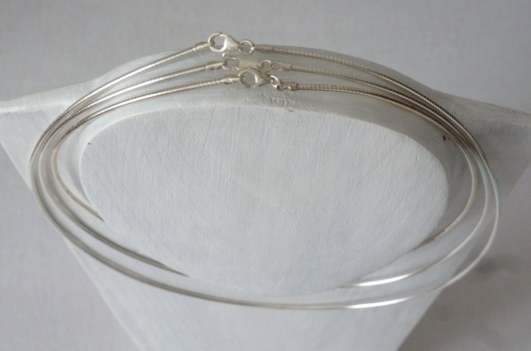 Catenine: Silber-Omega-Reif 40cm – Nuovo e nell'imballaggio originale da Mauren venduto da Yeelen 2