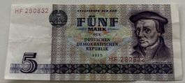 5 Mark DDR 1975 guter Zustand