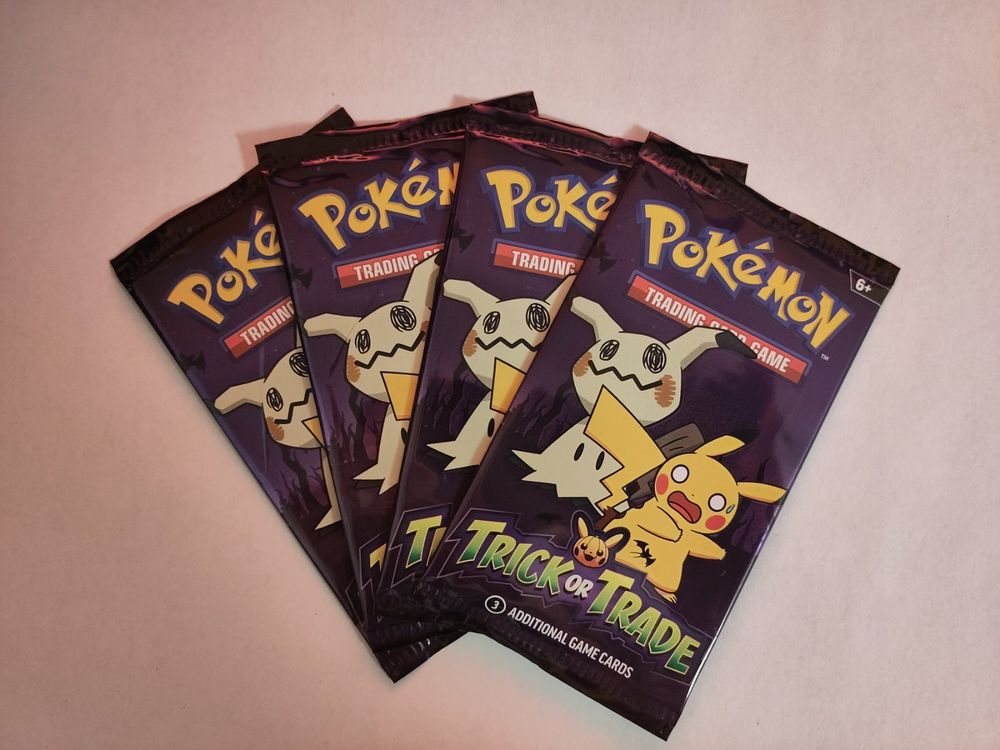 Pokemon TCG Trick Or Trade BOOster Bundle Lot – 4 Packs, 2023 Halloween Cards, 150 Cards