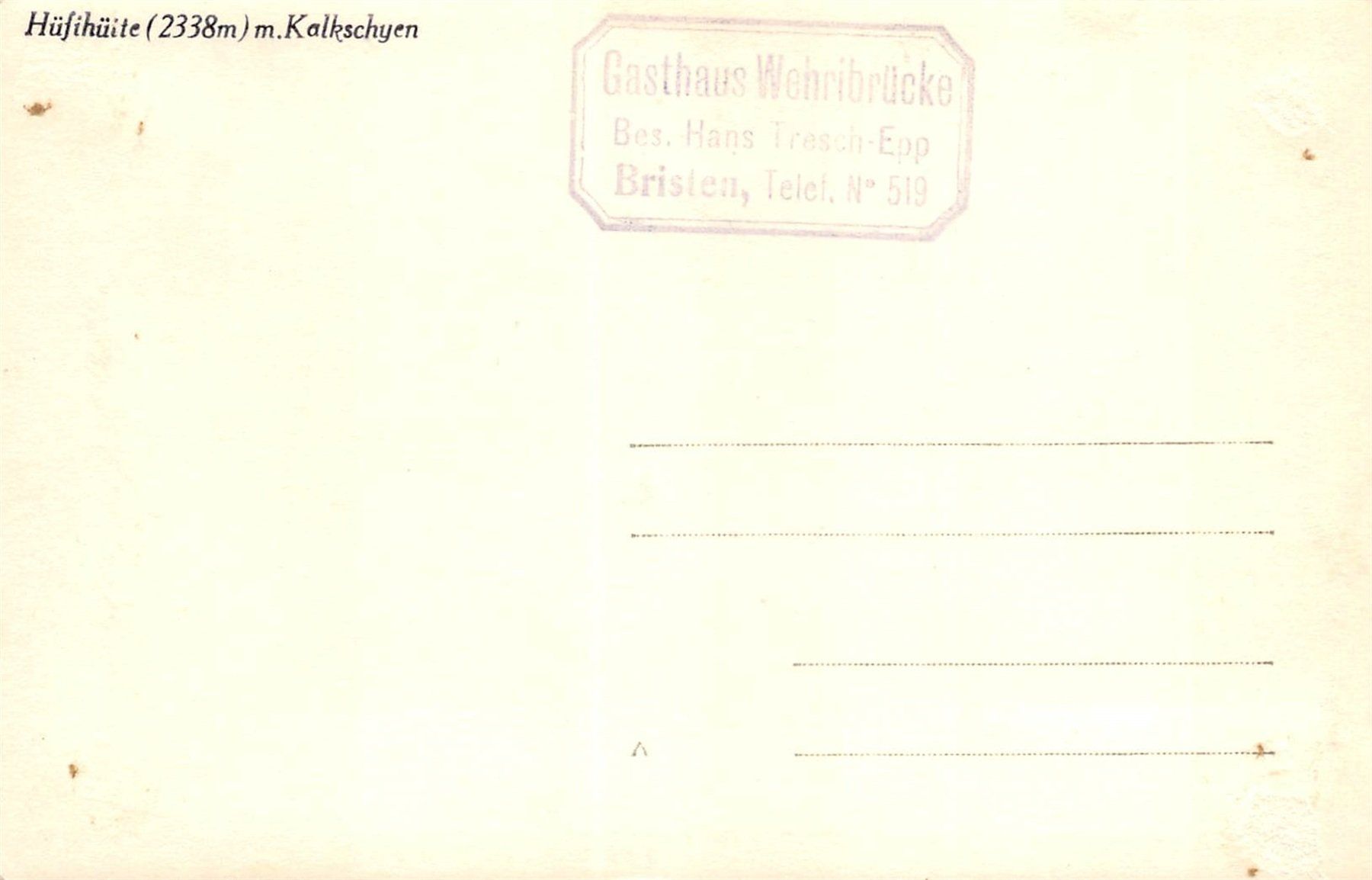 Cartes postales: Silenen, Hüfihütte, Kalkschyen – D'occasion à Ottikon b.Kemptth. par Neptun1974 1