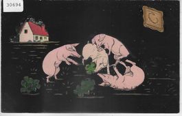 Viel Glück im neuen Jahre! Schweine