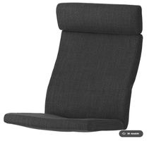 Neues Polster für Sessel POÄNG von Ikea, Farbe anthrazit