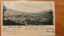 Sehr alte Karte Gruss aus Olten um 1900