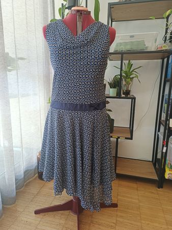 Kleid Miss Dorby Punkte Grösse 10 guter Zustand