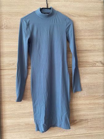 Robe bleu moulante