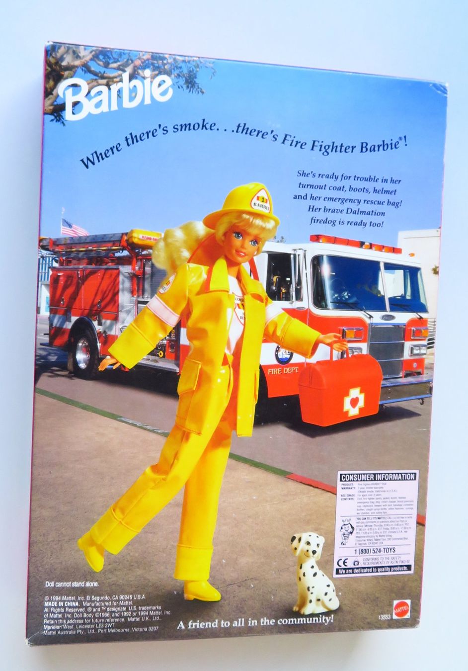 Puppen: Fire Fighter Barbie NRFB – Neu (gemäss Beschreibung) aus Münchenbuchsee von Jolina1st 1