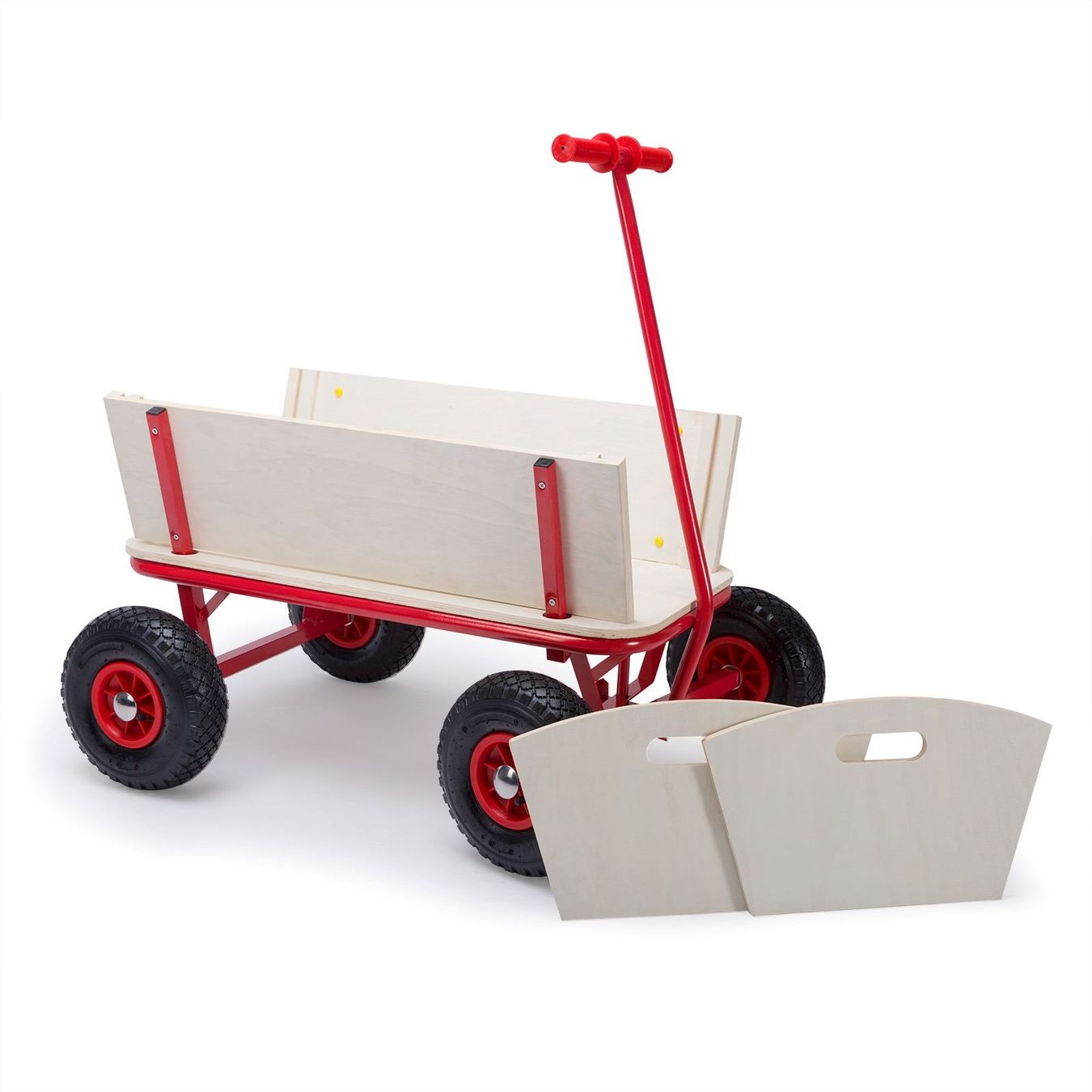Fahrzeuge für Kinder: Bollerwagen aus Holz mit Schutzdach – Neu und originalverpackt aus Winterthur von aredo 5