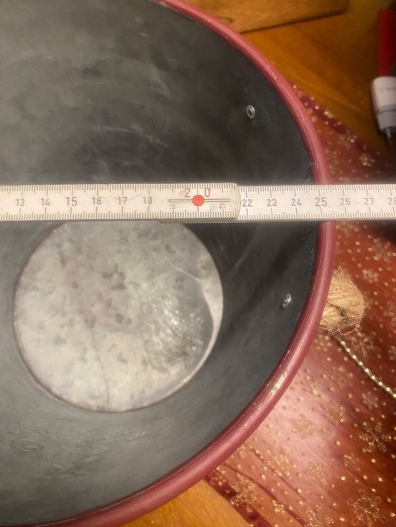 NEU Topf Übertopf Deko Blumentopf Blech Metall-651 4