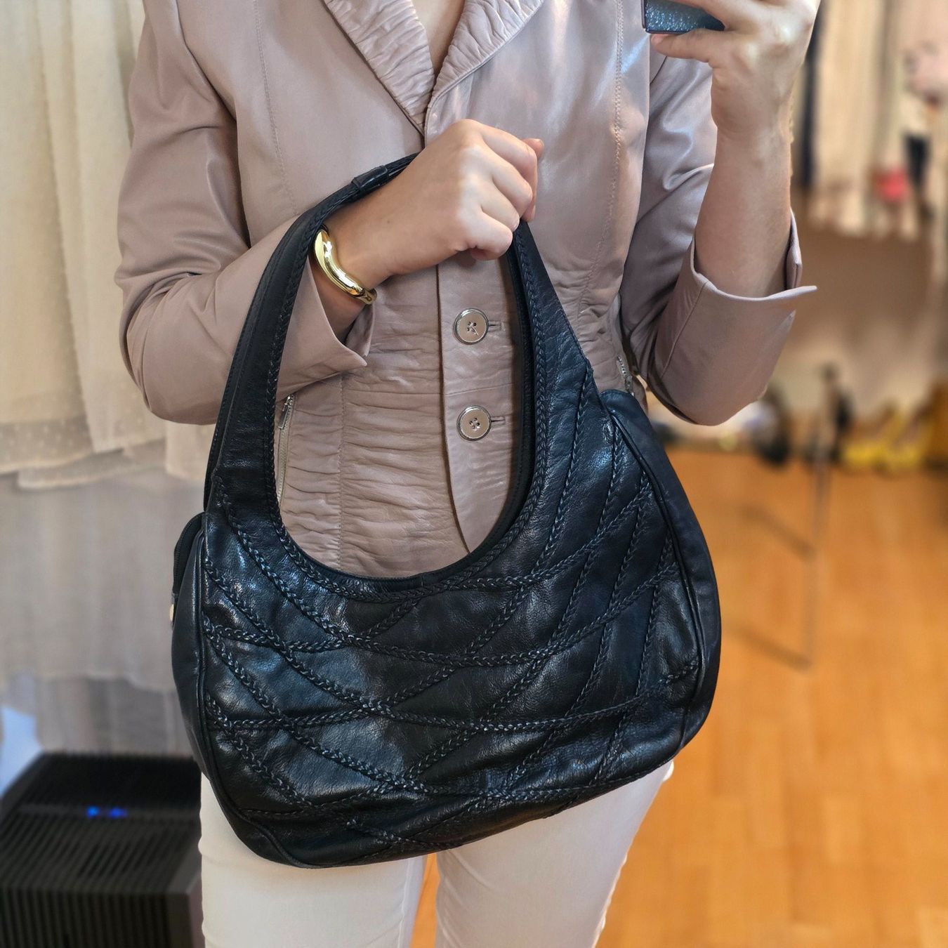 Braccialini Taschen für Damen: Braccialini Ledertasche Original Schwarz – Gebraucht aus Wald ZH von CapLux 2