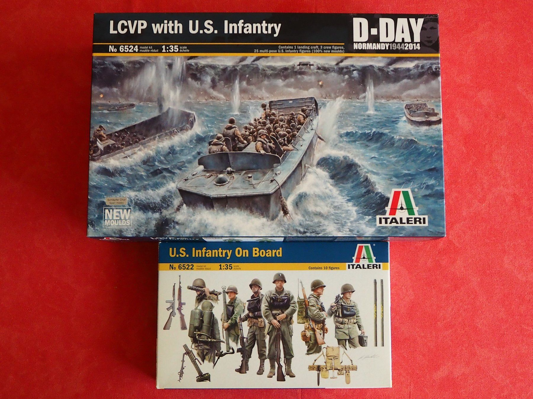 Italeri Kit di modellismo & Modellini statici: Italeri / LCVP with U.S. Infantry / 1/35 – Nuovo (secondo la descrizione) da Chur venduto da big_5zx8