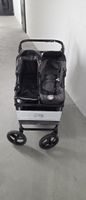 Mountain Buggy Duet Luxury Herringbone double stroller.