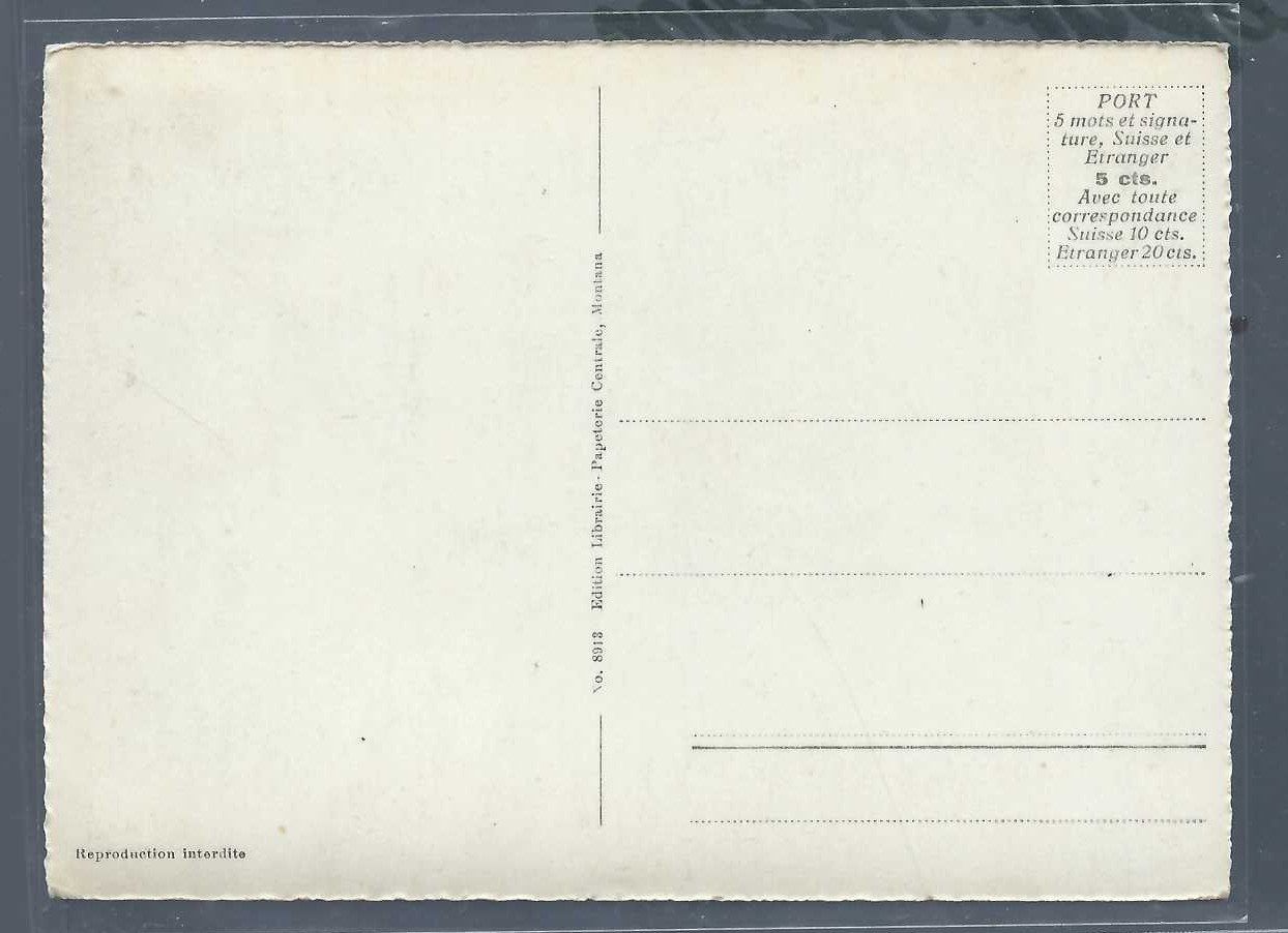 Ansichtskarten: Montana. Rue principale. – Gebraucht aus Horw von SwissSteamMemories 1