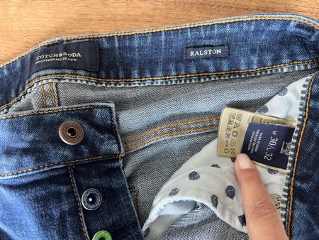 Jean Scotch&Soda Ralston W30 L32, bleu, en très bon état!
