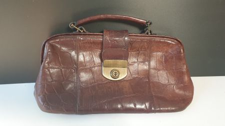 Sac à main marron vintage 