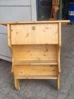 Wandregal Holz Kiefer mit Schublade