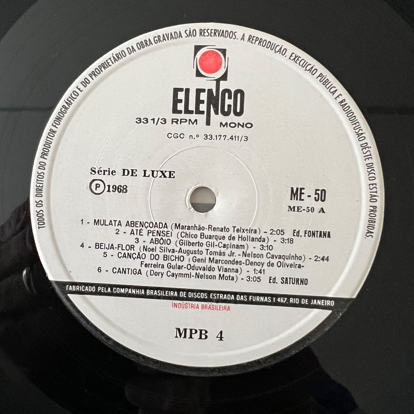Dischi in vinile: MPB4 - Same / 1. Brasil-Press. 1968 - Very nice Copy – Usato da Gais venduto da soundcave57 1