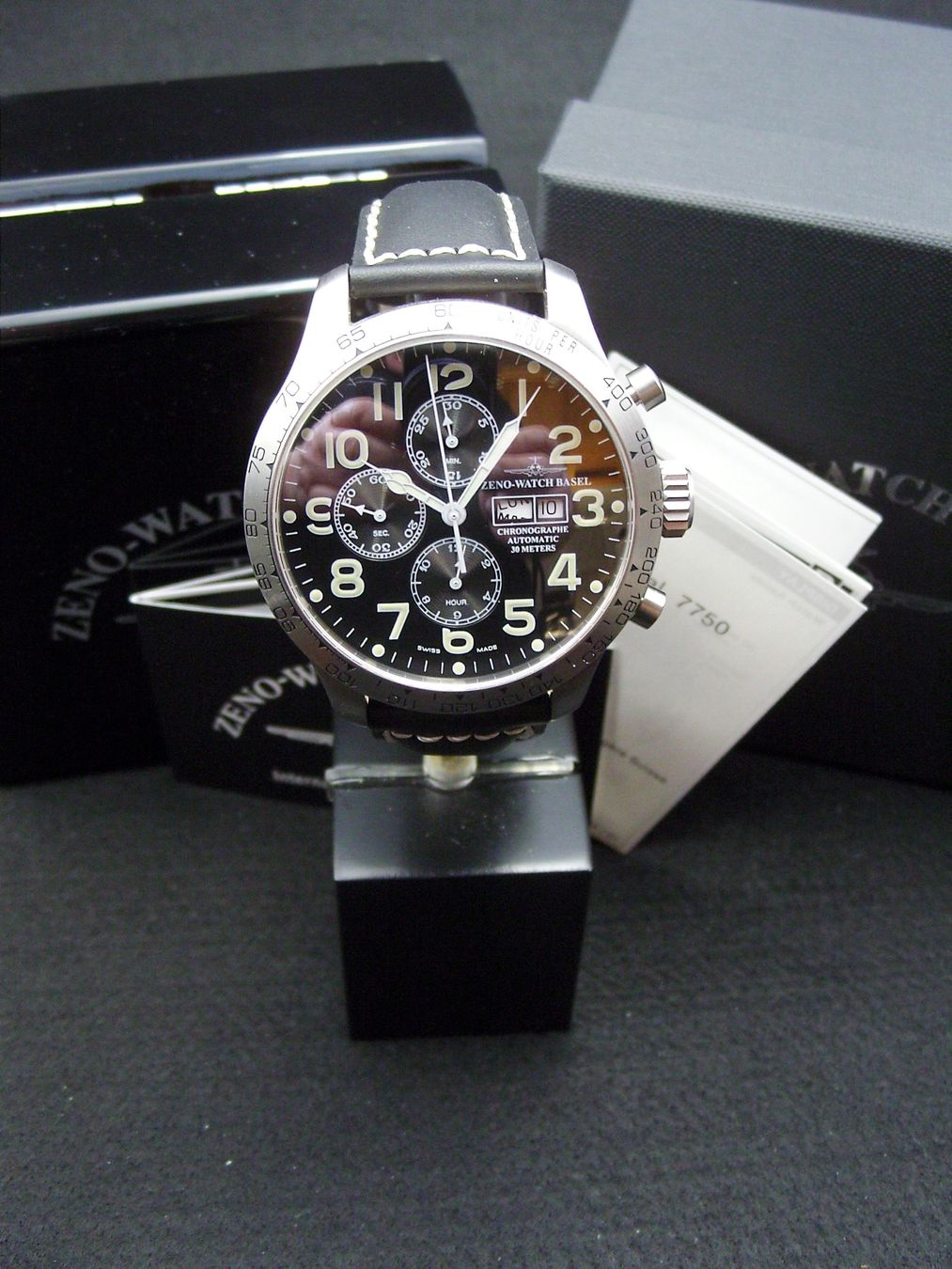 Zeno Orologi: Neuer Oversized Pilot Tachymeter Chrono Day-Date/ Automatik – Nuovo e nell'imballaggio originale da Mels venduto da niezie2002 7