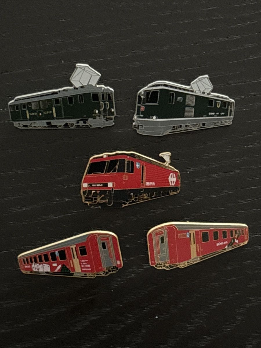 SBB/CFF/FFS Plaketten & Abzeichen: Seltenes Brünig Set Schmid Müller 250 Stück – Gebraucht aus Uetendorf von hoisle 2