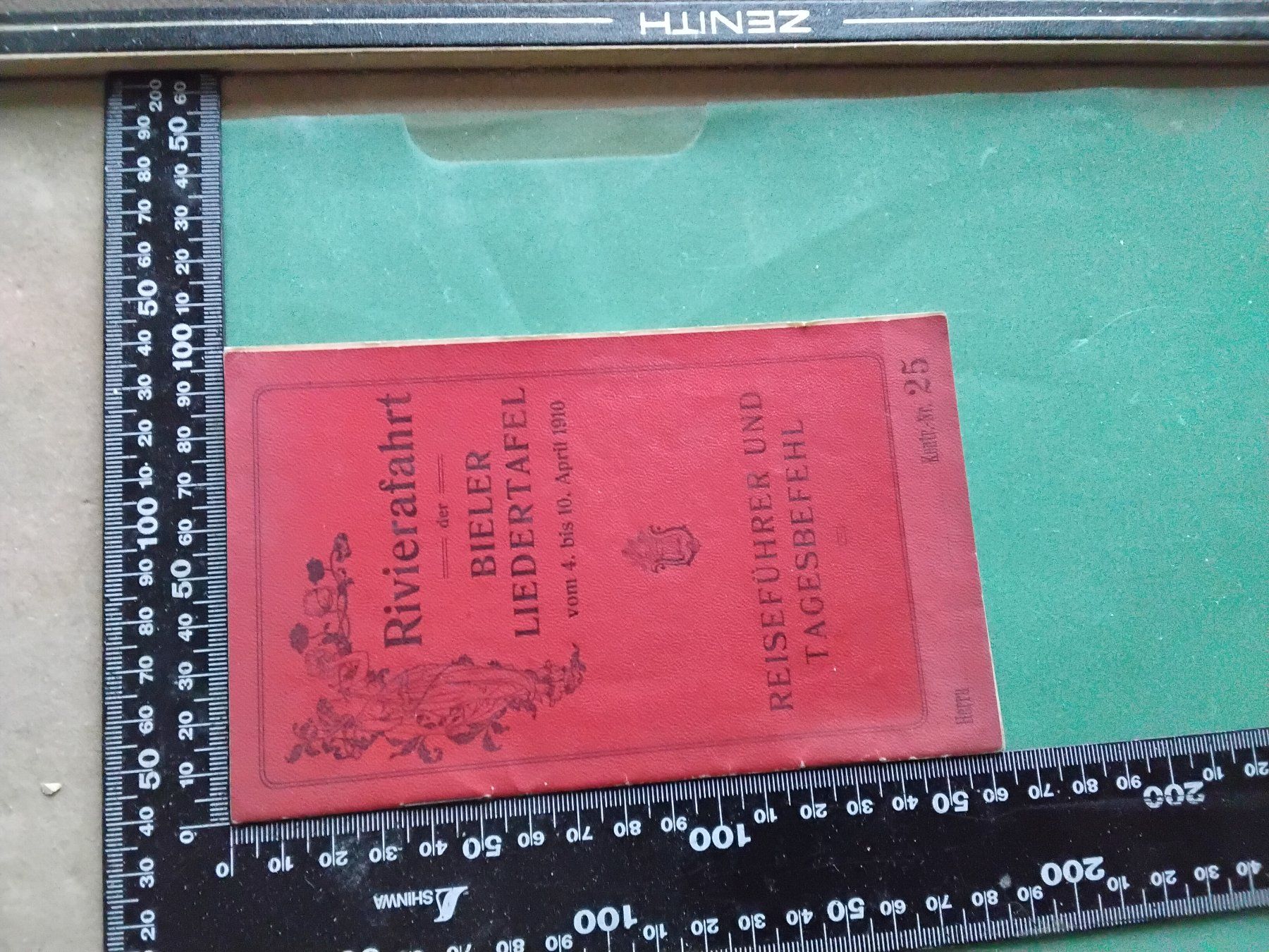Documenti: Biel/ Bienne,  Rivierafahrt der Bieler Liedertafel 1910 – Usato da Biel/Bienne venduto da taki25 6