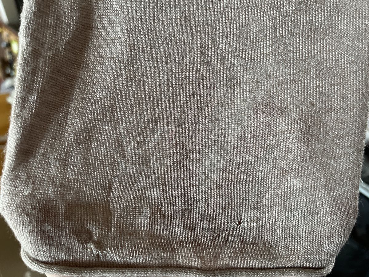 Pullover & Sweatshirts: Pull fin manches longues avec motif peace S – Gebraucht aus Genève von Libellule477 3