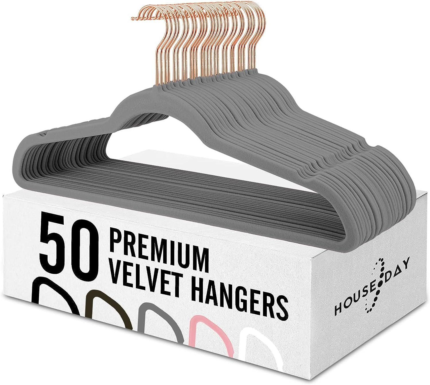 Appendiabiti: 50 Stück Kleiderbügel Samt Grau – Nuovo e nell'imballaggio originale da Nuglar venduto da SaleRitter