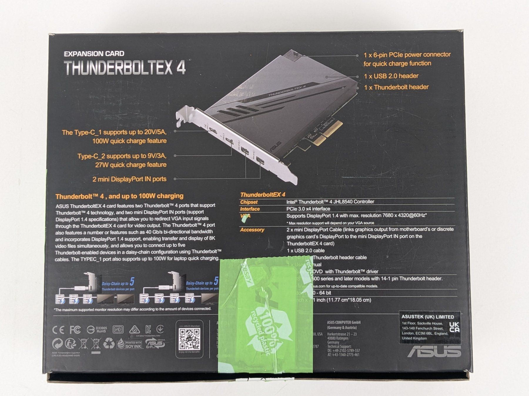 Asus Componenti elettronici: ASUS Thunderboltex 4 – Nuovo (secondo la descrizione) da Dintikon venduto da Restwert_Dintikon 7