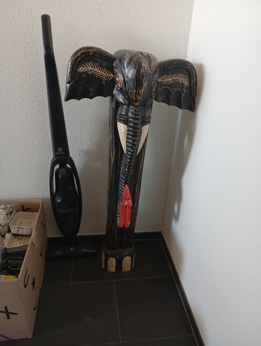 Sculture & Statue: Holz Elefant Deko Skulptur, Handarbeit, – Usato da Härkingen venduto da philuu