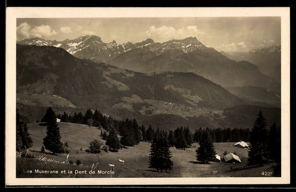 Ansichtskarten: Les Muverans, Panorama et la Dent de Mor – Gebraucht aus Berlin von bartko-reher