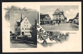 Münchwilen, Bezirksgebäude und Strasse
