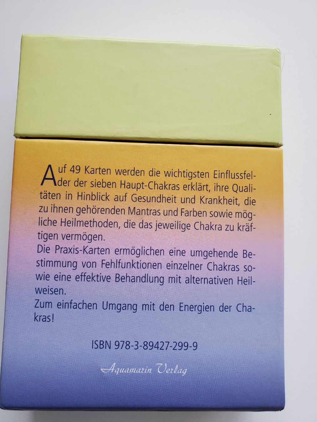 Sonstiger Schulbedarf: Chakra Praxis-Karten Set: Tägliche Arbeit mit Chakra – Gebraucht aus Wetzikon ZH von Wetzicardo25 2