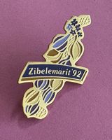 Pin Zibelemärit'92 - Seltene, Goldige Zwiebel-Brosche, Top!