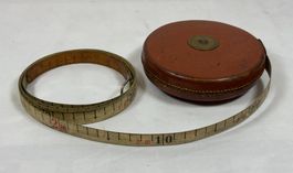 Ancien ruban à mesurer en cuir - Gerlach - Rollmaßband
