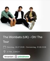 The Wombats Tickets, Zürich 28.07.2026