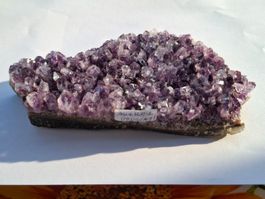 Amethyst 15cm flaches Drusenstück TOP Uruguay