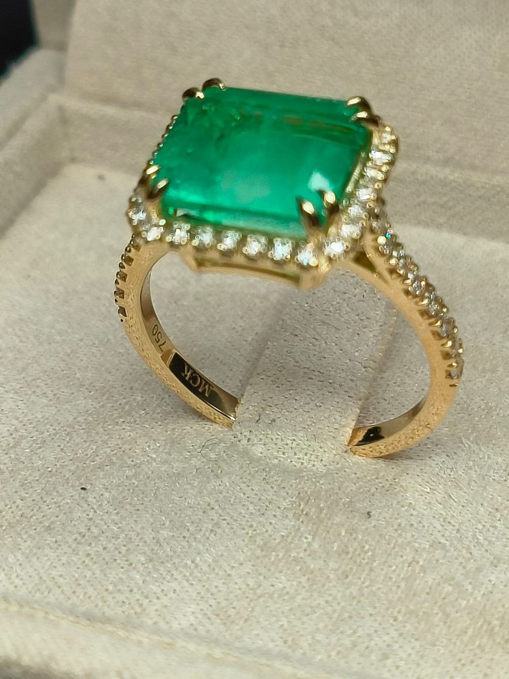 Bagues: Bague Solitaire Émeraude – Neuf avec emballage d'origine à La Chaux-de-Fonds par curtitswisswatches 3