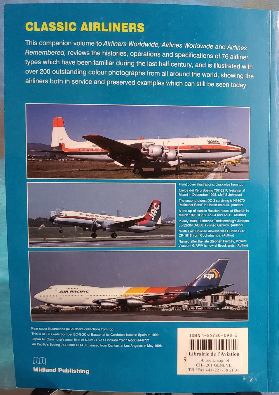 Riviste & Magazine: Buch "CLASSIC AIRLINERS" 2000 englisch – Usato da Grüningen venduto da VENOM59 1