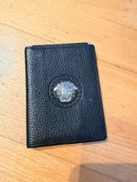 Vintage Versace Kartenetui Portemonnaie Leder schwarz neuwer