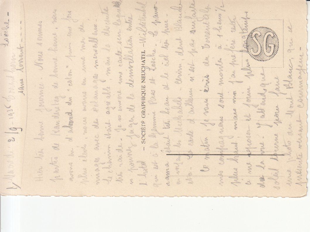 Cartoline postali: Gemmipass 1936 – Usato da Bürglen TG venduto da StampGraf 1
