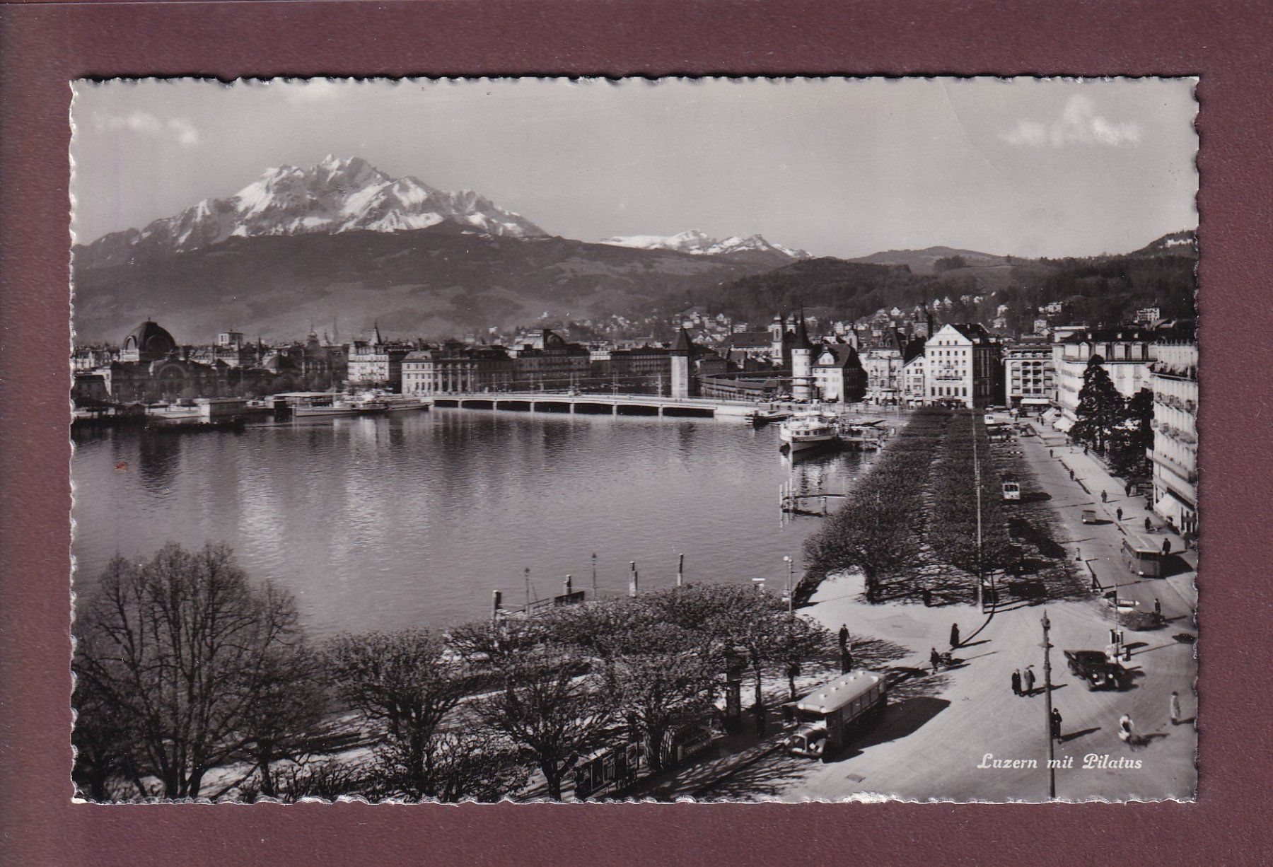Ansichtskarten: LUZERN - Pilatus - Bus – Gebraucht aus Pully von nicecards